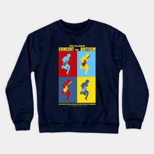 16th Annual Concert for Autism teaser shirt yellow font Crewneck Sweatshirt